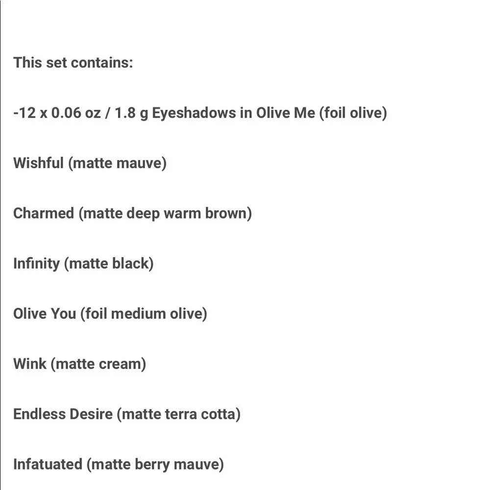 🫒 Violet Voss Cosmetics Olive You Forever Eyeshadow Palette